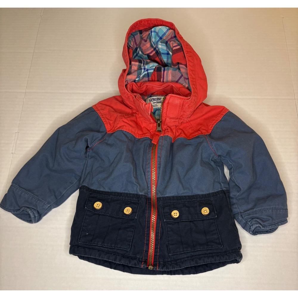 Genuine Kids OshKosh Toddler Boy Colorblock Hooded Winter Coat